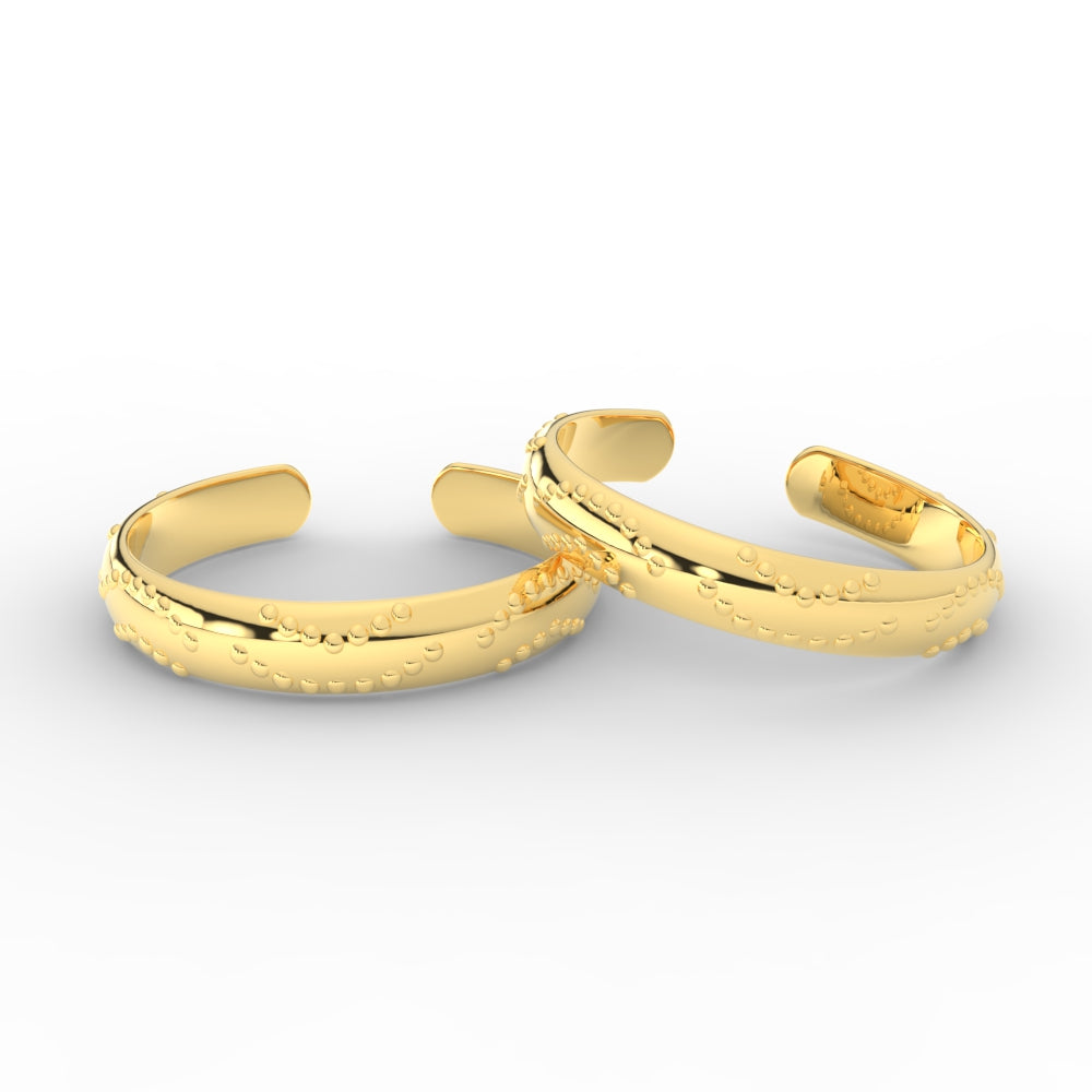 Unique Style Adjustble Gold Toe Rings