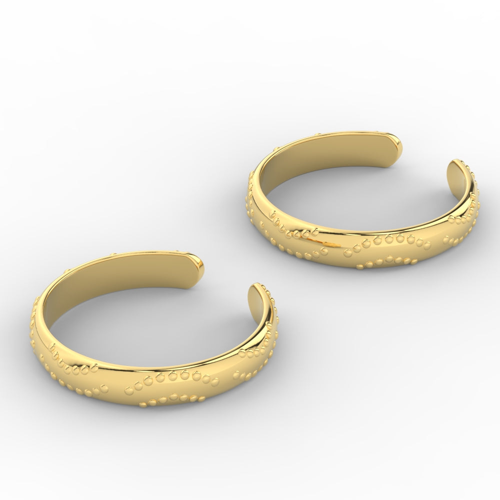 Unique Style Adjustble Gold Toe Rings