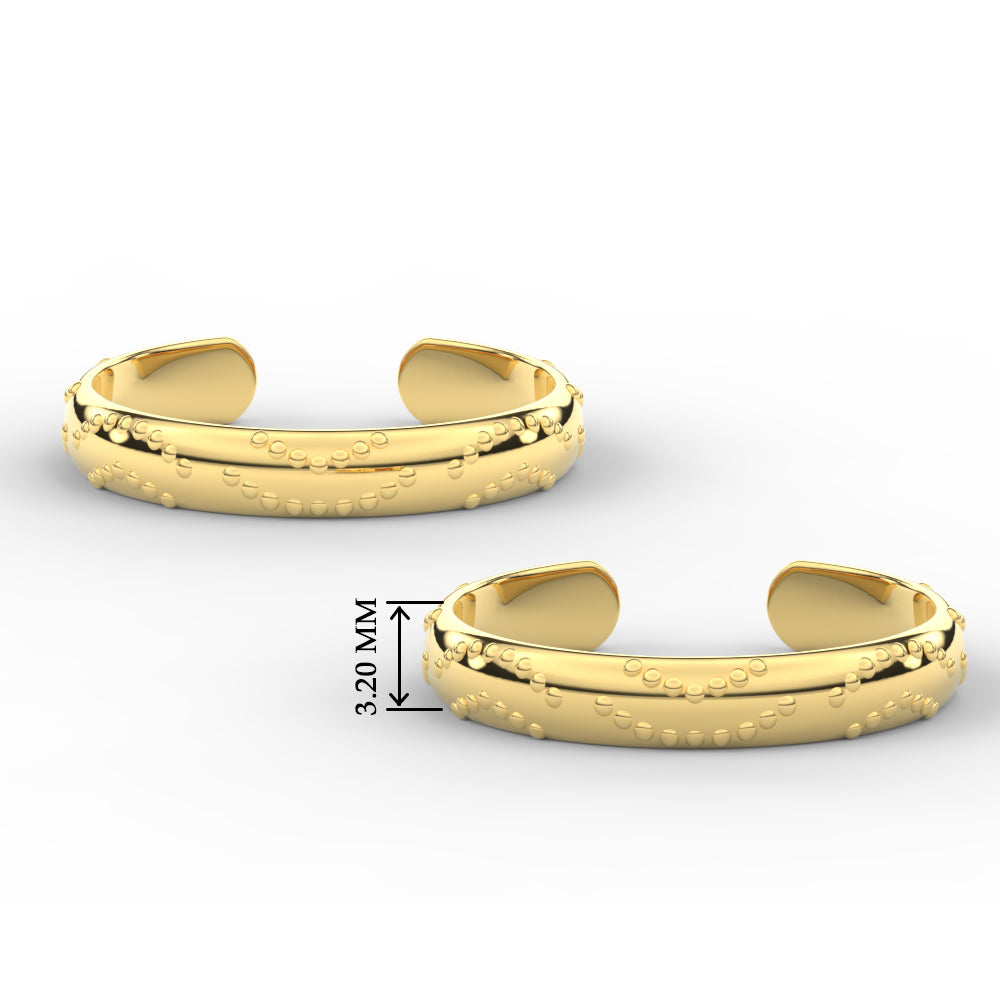 Unique Style Adjustble Gold Toe Rings