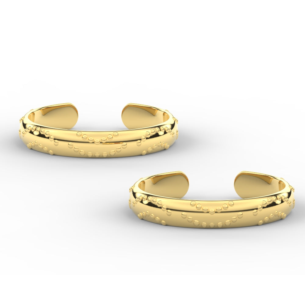 Unique Style Adjustble Gold Toe Rings