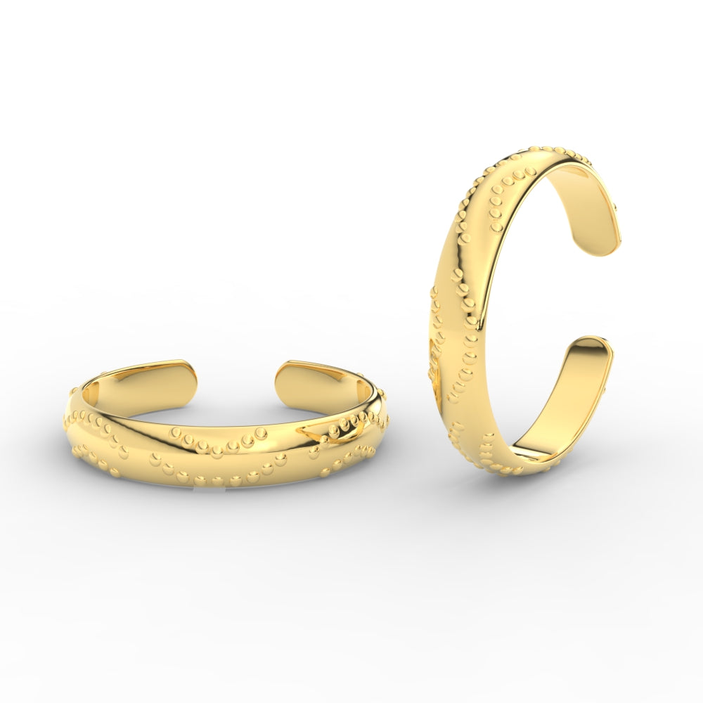 Unique Style Adjustble Gold Toe Rings