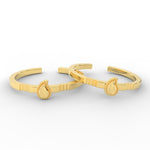 Load image into Gallery viewer, Traditional Mango Design Adjustable Gold Toe Ring
