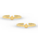 Load image into Gallery viewer, Traditional Mango Design Adjustable Gold Toe Ring
