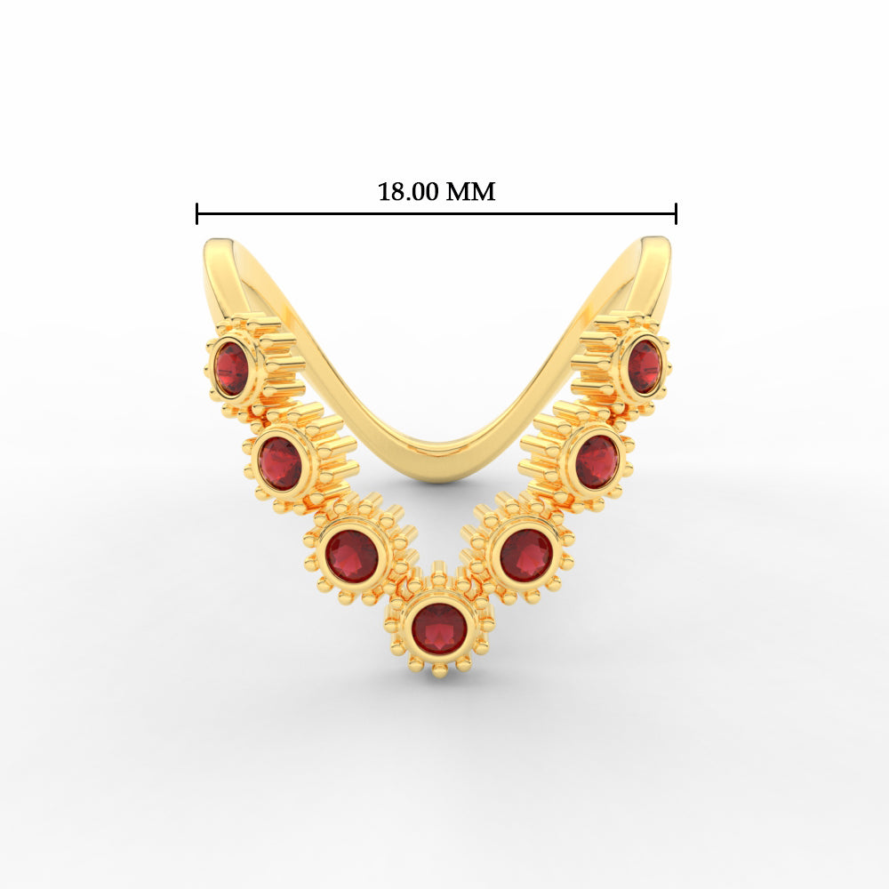 Bezel Set Diamond traditional Vanki Ring