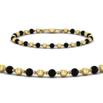 Load image into Gallery viewer, Black &amp; Gold Beads Baby Bracelet
