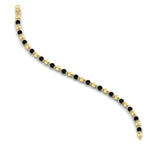 Load image into Gallery viewer, Black &amp; Gold Beads Baby Bracelet
