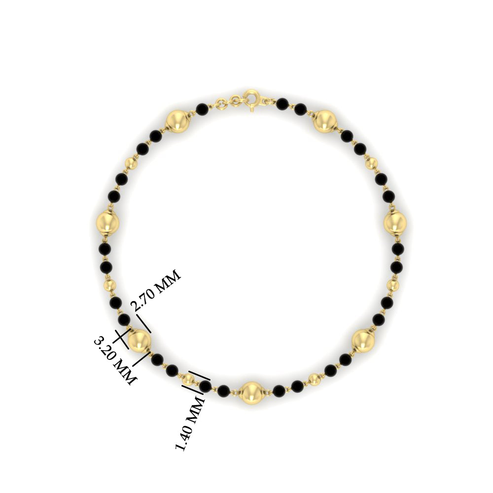 Classic Baby Nazariya Gold Beaded Bracelet