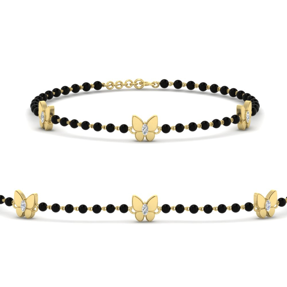 Charming Butterfly Baby Nazariya Diamond Gold Bracelet