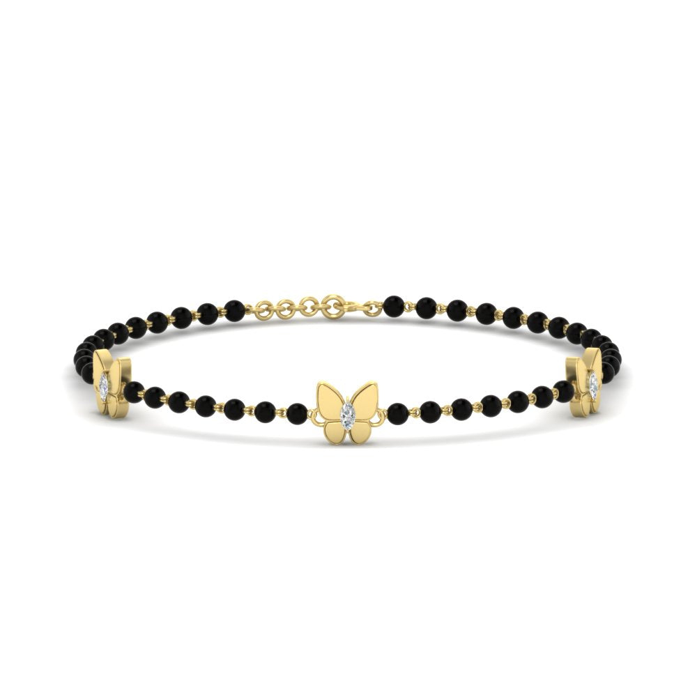 Charming Butterfly Baby Nazariya Diamond Gold Bracelet