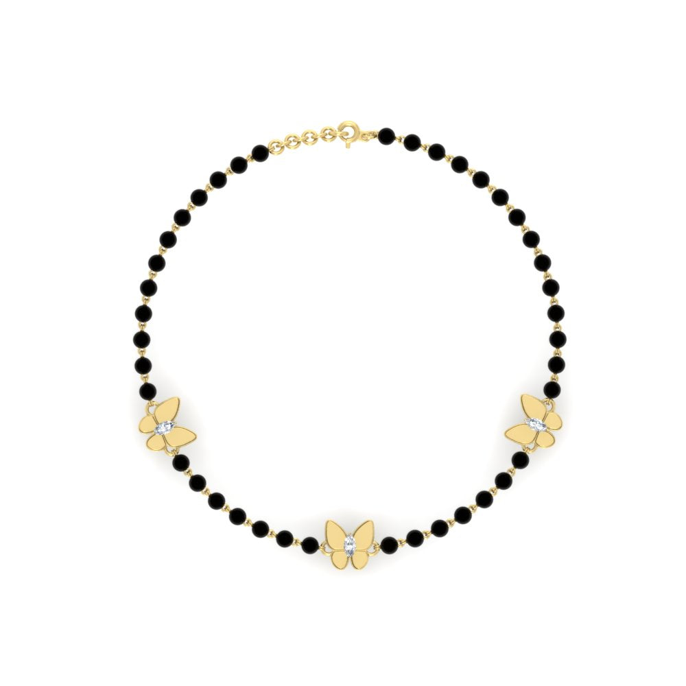 Charming Butterfly Baby Nazariya Diamond Gold Bracelet