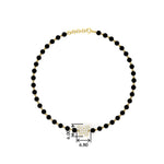 Load image into Gallery viewer, Diamond Butterfly Black Beaded Baby Bracelet
