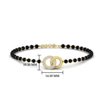 Load image into Gallery viewer, Charming Double Circle Black Beads Baby Bracelet
