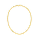 Load image into Gallery viewer, Art Deco 14K Yellow Gold 5mm Wide Tubogas Necklace 17 Inches Long
