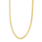 Load image into Gallery viewer, Art Deco 14K Yellow Gold 5mm Wide Tubogas Necklace 17 Inches Long
