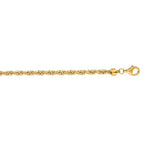 Load image into Gallery viewer, 14K Yellow Gold 5mm Diamond Cut Royal Rope Chain with Lobster Lock
