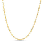 Load image into Gallery viewer, 14K Yellow Gold 3mm Silk Rope Chain for Men and Women
