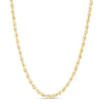 Load image into Gallery viewer, 3.7mm 14K Silky Gold Rope Chain Necklace
