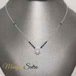 Load image into Gallery viewer, 0.75 Carat Solitaire Looking Halo Diamond Mangalsutra
