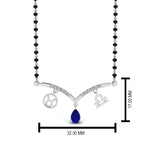 Load image into Gallery viewer, Mangalsutra Diamond Pendant Zodiac Sign
