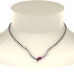 Load image into Gallery viewer, Heart Diamond Simple Mangalsutra Design
