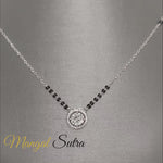 Load and play video in Gallery viewer, 0.75 Carat Solitaire Looking Halo Diamond Mangalsutra
