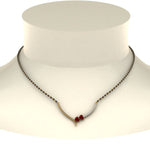 Load image into Gallery viewer, Heart Diamond Simple Mangalsutra Design
