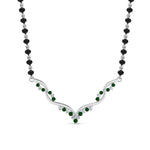 Load image into Gallery viewer, Twisted Diamond Necklace Mangalsutra
