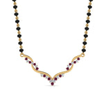 Load image into Gallery viewer, Twisted Diamond Necklace Mangalsutra
