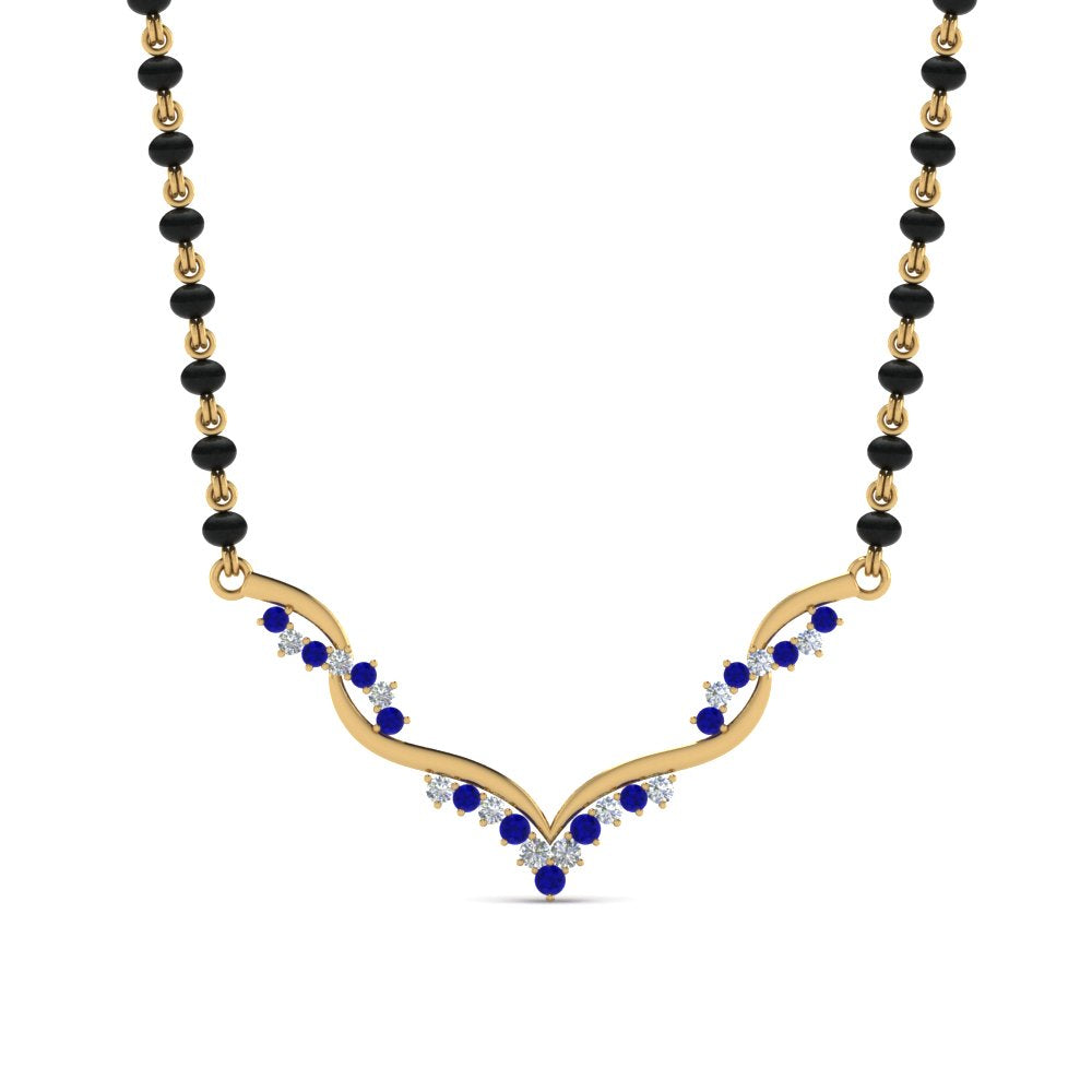 Twisted Diamond Necklace Mangalsutra