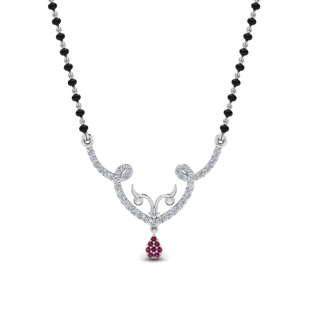 Unique Diamond Mangalsutra Pendant