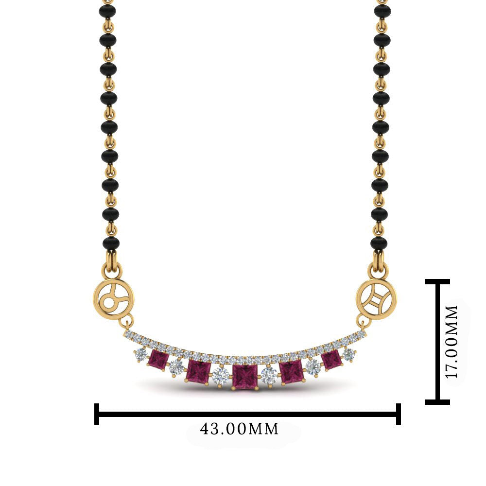 Zodiac Sign Diamond Mangalsutra