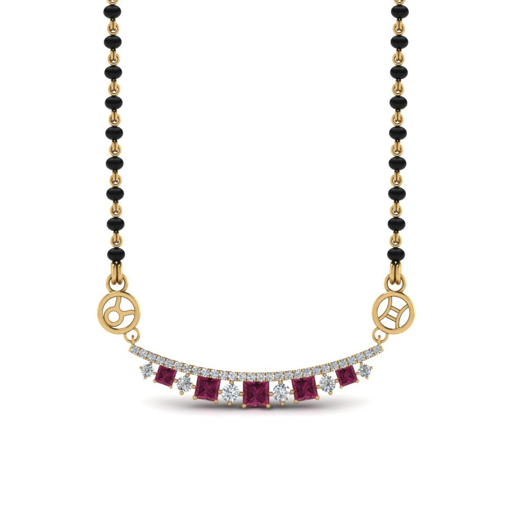 Zodiac Sign Diamond Mangalsutra