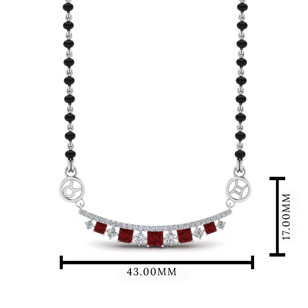 Zodiac Sign Diamond Mangalsutra