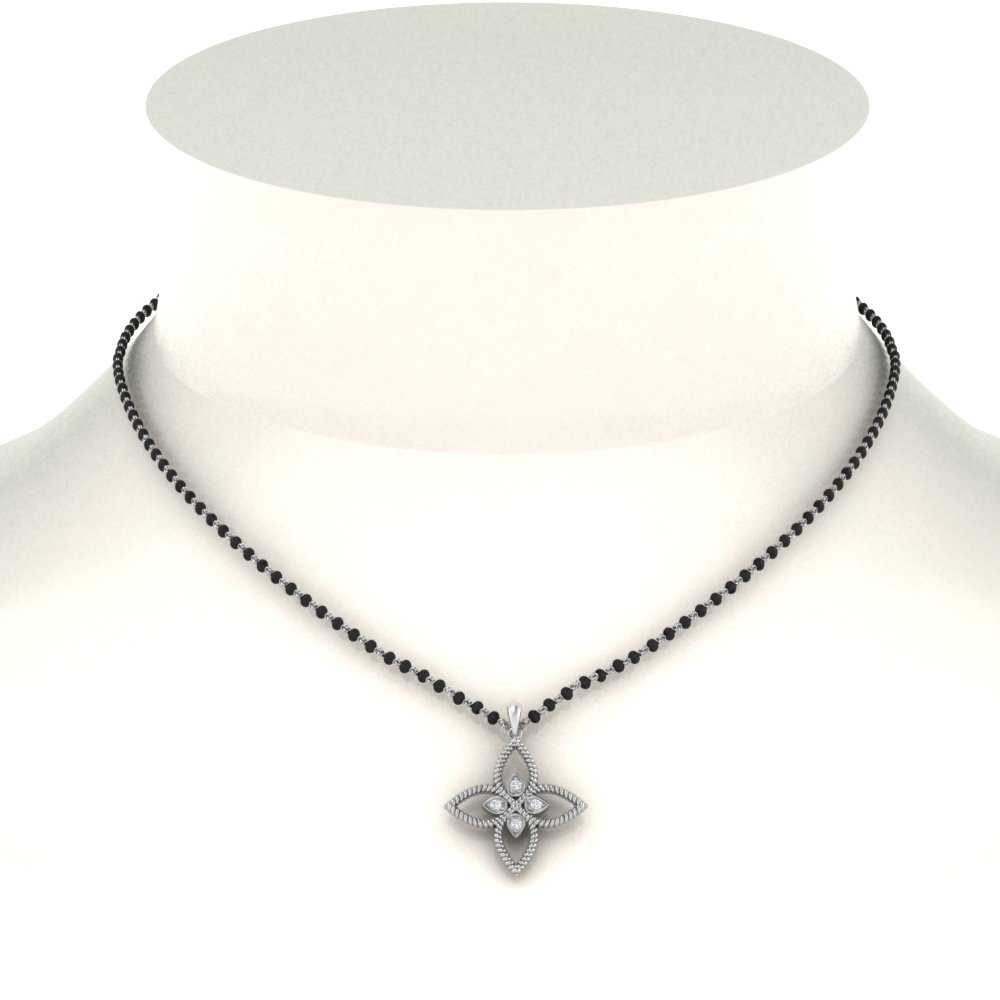 Flower-Diamond-Pendant-Mangalsutra