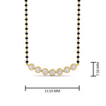Load image into Gallery viewer, Modern-Bezel-Delicate-Diamond-Mangalsutra
