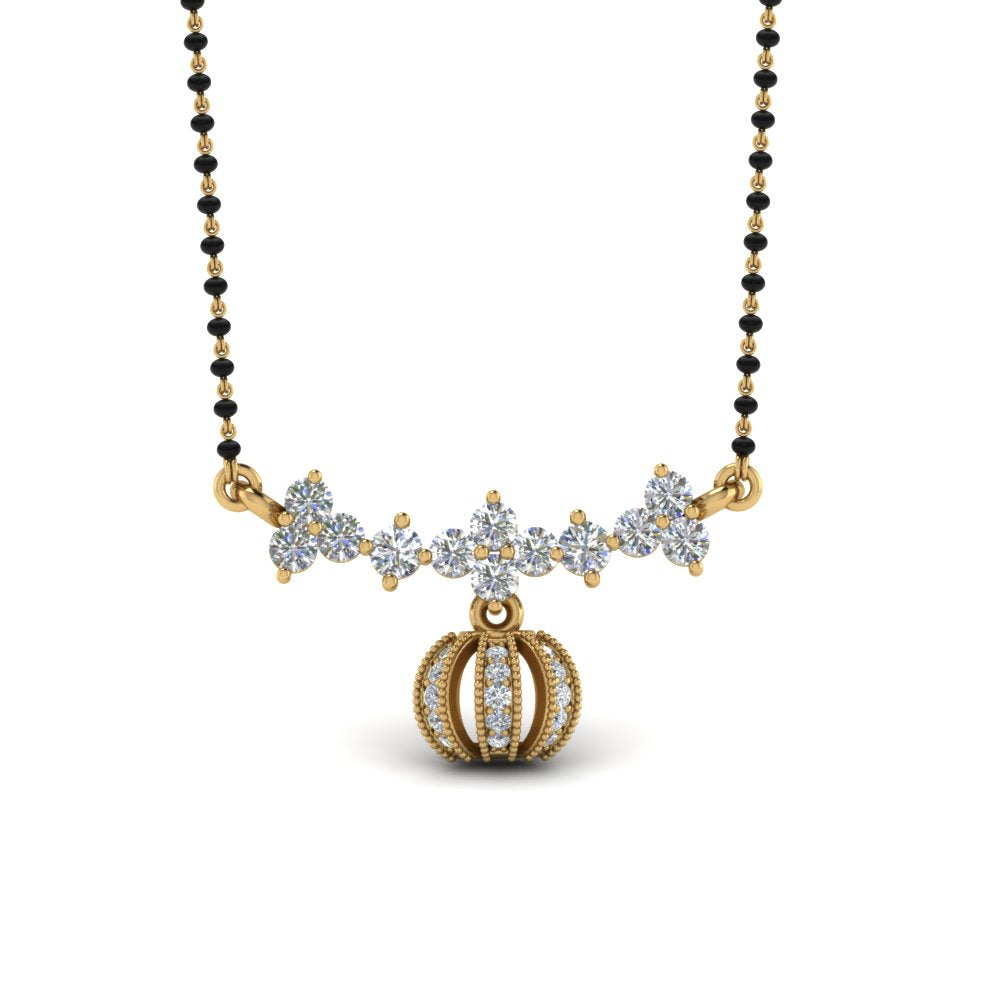 Necklace-Mangalsutra-With-Diamond