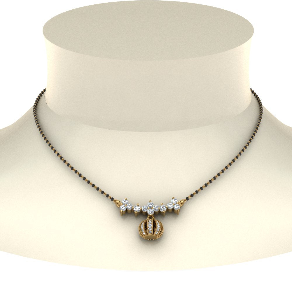 Necklace-Mangalsutra-With-Diamond